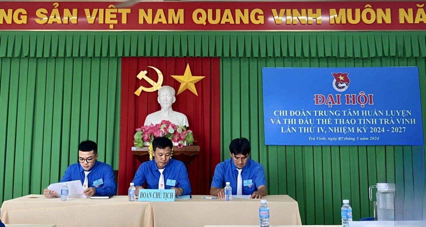 Đại hội Chi đoàn Trung tâm Huấn luyện và Thi đấu thể thao tỉnh Trà Vinh nhiệm kỳ 2024 - 2027