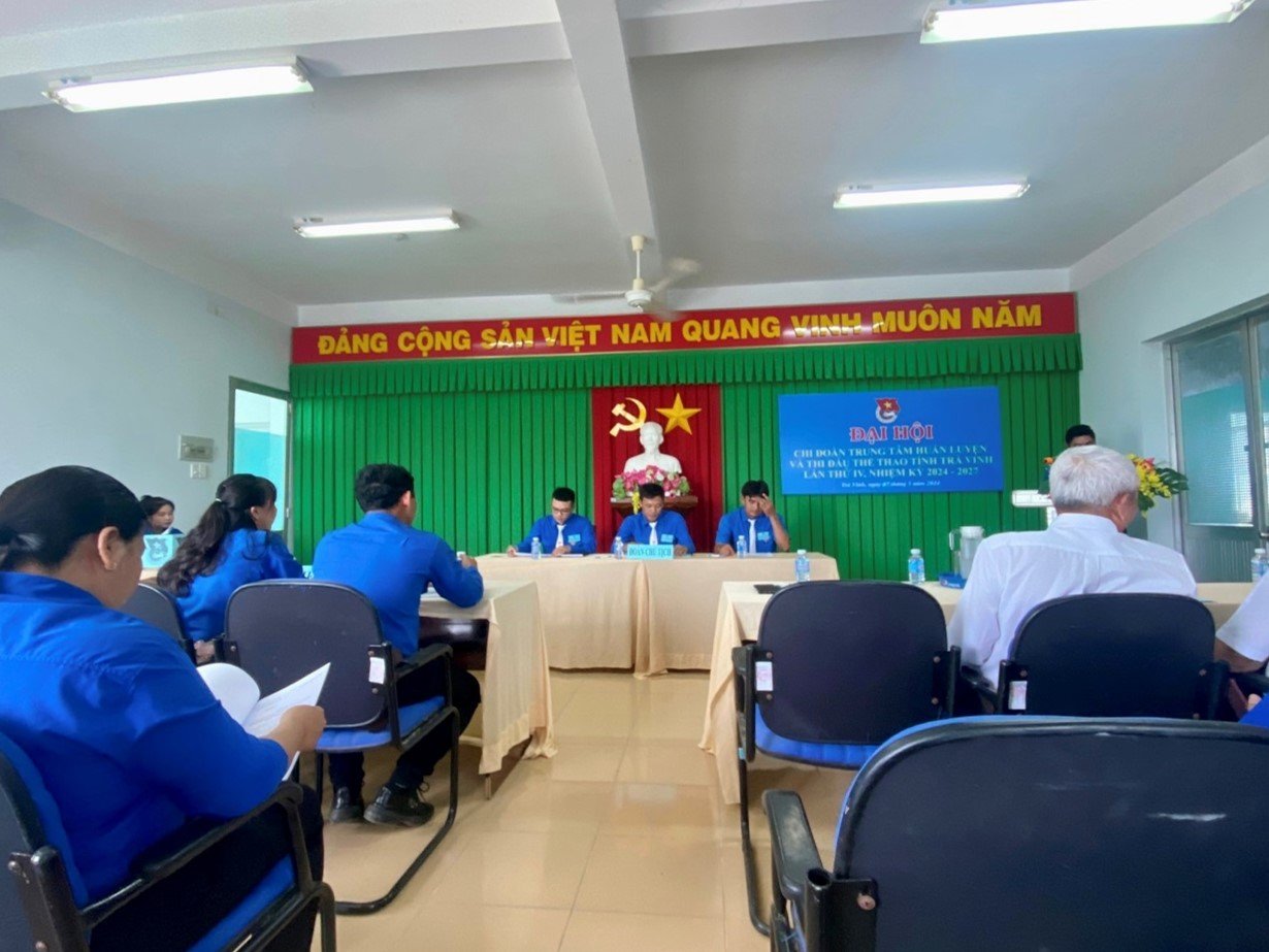 Đại hội Chi đoàn Trung tâm Huấn luyện và Thi đấu thể thao tỉnh Trà Vinh nhiệm kỳ 2024 - 2027